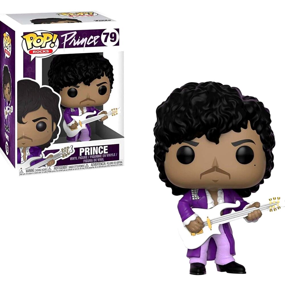 NIB Funko Pop! Rocks Prince Misprint Purple Rain #79 With Protective Case